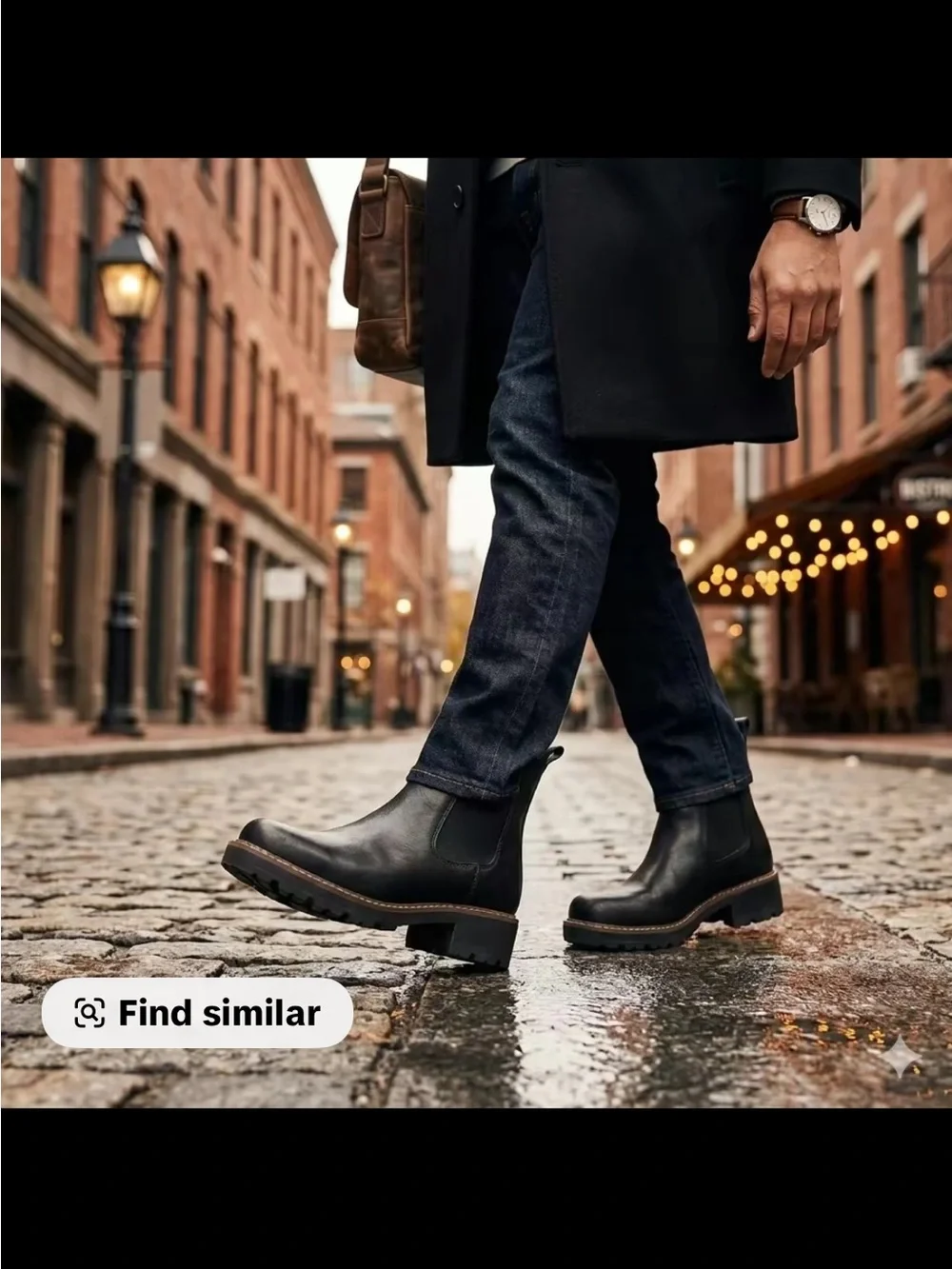 Universal Thread Women’s Black Chelsea Lug Ankle Boots